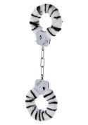 Kajdanki-FURRY FUN CUFFS ZEBRA PLUSH