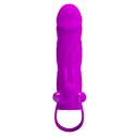 PRETTY LOVE - PENIS SLEEVE WITH BALL STRAP vibration PURPLE