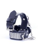 Fetish Boss Series Handcuffs with cristals 3 cm Silver