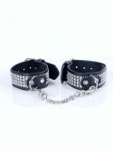 Fetish Boss Series Handcuffs with cristals 3 cm Silver