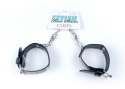 Fetish Boss Series Handcuffs with cristals 3 cm Silver