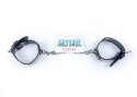 Fetish Boss Series Handcuffs with cristals 3 cm Silver