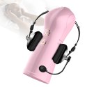 Rewelacyjny Masturbator-Vibrating and Flashing Masturbation Cup USB 7+7 Function / Talk Mode (Pink)