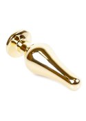 Plug-Jewellery Gold BUTT PLUG- Black