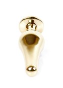 Plug-Jewellery Gold BUTT PLUG- Black