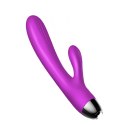 Wibrator-Silicone Vibrator and Pulsator Purple USB 7+7 Function / Heating