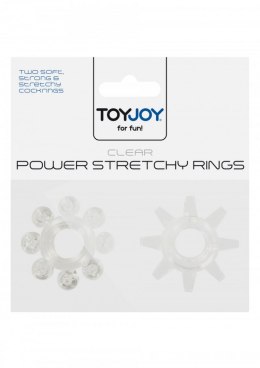 Pierścień-POWER STRETCHY RINGS CLEAR 2PCS