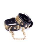 Fetish Boss Series Handcuffs with cristals 3 cm Gold