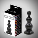 Rocket drill 3,2 inch black anal plug 3,2 inch / 8 cm