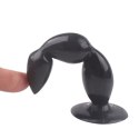 Rocket drill 5,2 inch black big anal plug 5,2 inch / 13 cm