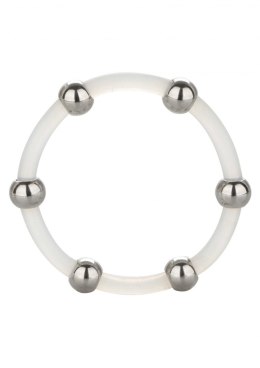 Steel Beaded Silicone Ring XL