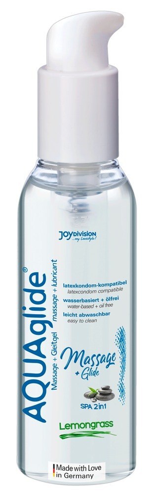 Żel/sprej-AQUAglide Massage+Glide Lemongrass, 200ml