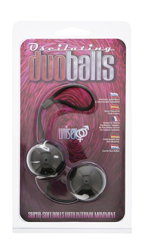 Kulki-MARBILIZED DUO BALLS - BLACK