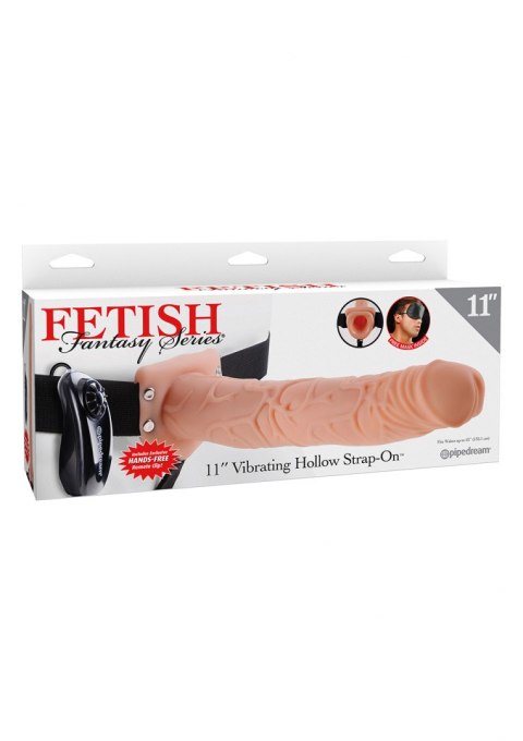 Proteza-VIBR STRAP-ON W BALLS 11"""" FLESH