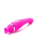 Wibrator-HELEN Pink - 12- vibrating / 8 suction functions USB