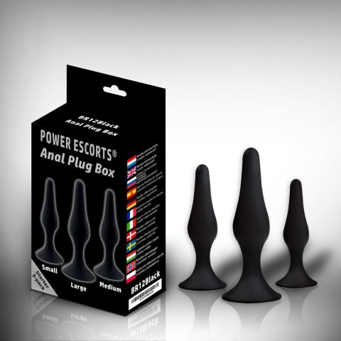 Plug - Anal Plug box 3 pack black