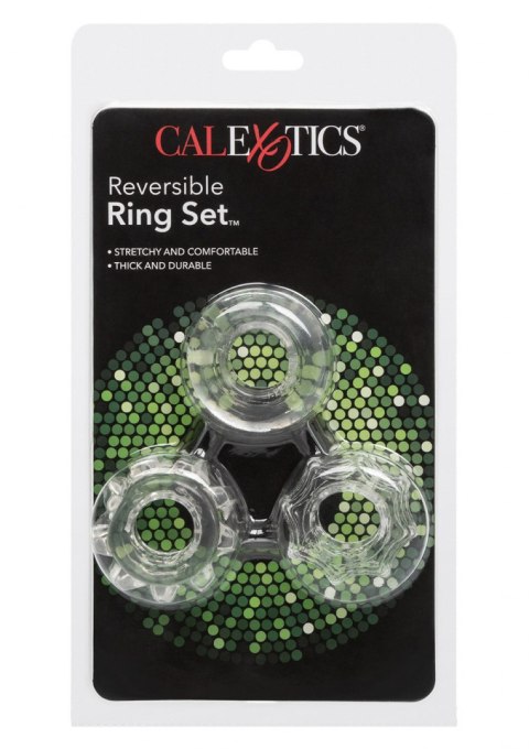 Pierścień-REVERSIBLE RING SET CLEAR