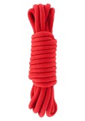 Wiązania-BONDAGE ROPE 5 METER RED