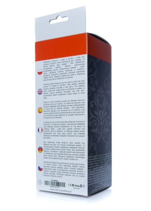 Proteza-Vibrating Hollow Strap-on - Cyber Skin Proteza-Vibrating Hollow Strap-on - Cyber Skin