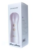 Masturbator-Boss Series-Vibrating and Flashing Masturbation Cup USB 7+7 Function / Talk Mode (White)