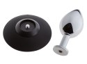 MALESATION Alu-Plug with suction cup medium, chrome