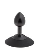 MALESATION Alu-Plug with suction cup small, black