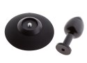 MALESATION Alu-Plug with suction cup small, black