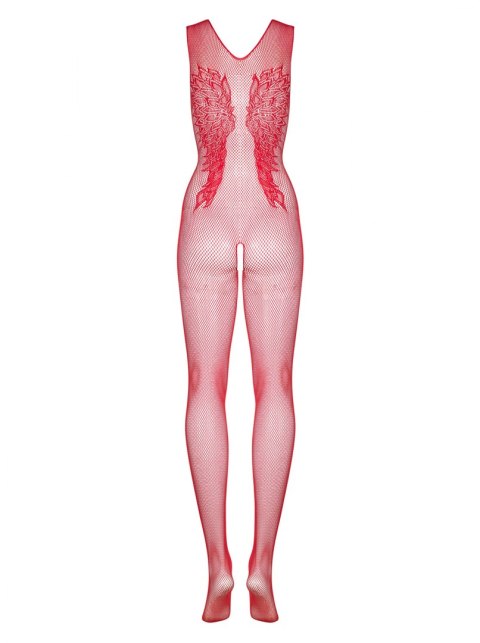 Bielizna-Bodystocking N112 czerwone XL/XXL Bielizna-Bodystocking N112 czerwone XL/XXL