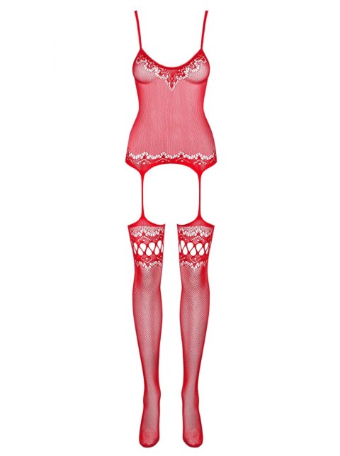 Bielizna-Bodystocking F214 czerwony S/M/L Bielizna-Bodystocking F214 czerwony S/M/L