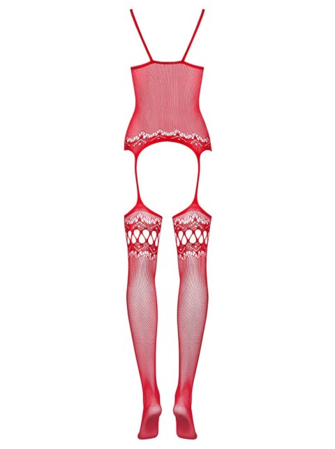 Bielizna-Bodystocking F214 czerwony S/M/L Bielizna-Bodystocking F214 czerwony S/M/L