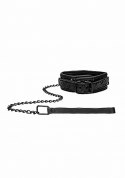 Luxury Collar with Leash - Black