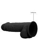 Silicone Dildo With Balls - 21,6 cm - Black