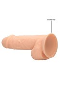 Silicone Dildo With Balls - 21,6 cm - Flesh