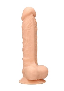 Silicone Dildo With Balls - 22,8 cm - Flesh