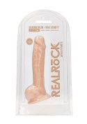 Silicone Dildo With Balls - 22,8 cm - Flesh