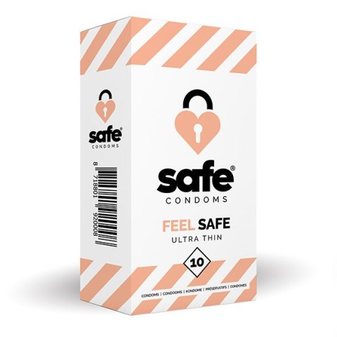 SAFE - Condoms Feel Safe Ultra Thin (10 pcs)