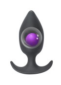 Plug-Anal plug with misplaced center of gravity Spice it up Insatiable Dark Grey