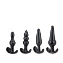 Plug-Quatro Anal Plugs Starter Set- 4-Pack Black