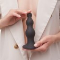 DILDO PLUG BEADS BLACK - S