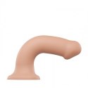 SEMI-REALISTIC DUAL DENSITY BENDABLE DILDO VANILLA - XL