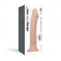 SEMI-REALISTIC DUAL DENSITY BENDABLE DILDO VANILLA - XL