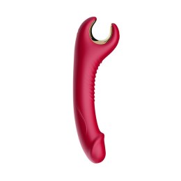 Stymulator silicone 9 vibration function Red