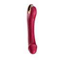 Stymulator silicone 9 vibration function Red