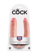 Dildo-COCK DOUBLE TROUBLE L FLESH