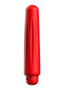 Delia - ABS Bullet With Sleeve - 10-Speeds - Red