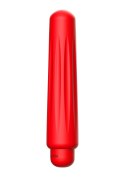 Delia - ABS Bullet With Sleeve - 10-Speeds - Red