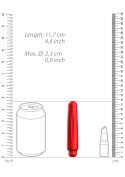 Delia - ABS Bullet With Sleeve - 10-Speeds - Red