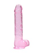 Realistic Dildo with Balls - 10""/ 25,4 cm