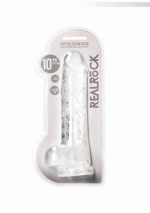 Realistic Dildo with Balls - 10""/ 25,4 cm