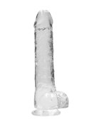 Realistic Dildo with Balls - 10""/ 25,4 cm